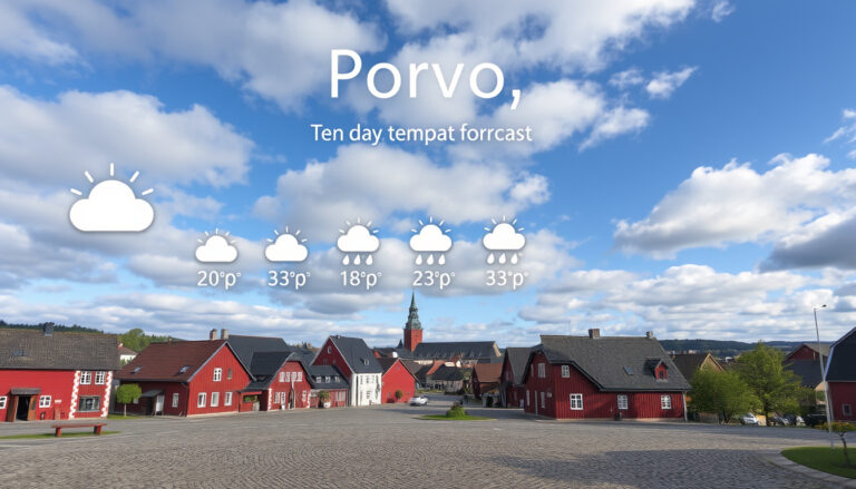 Foreca sää Porvoo – 10 vuorokauden ennuste ja tuntiennuste