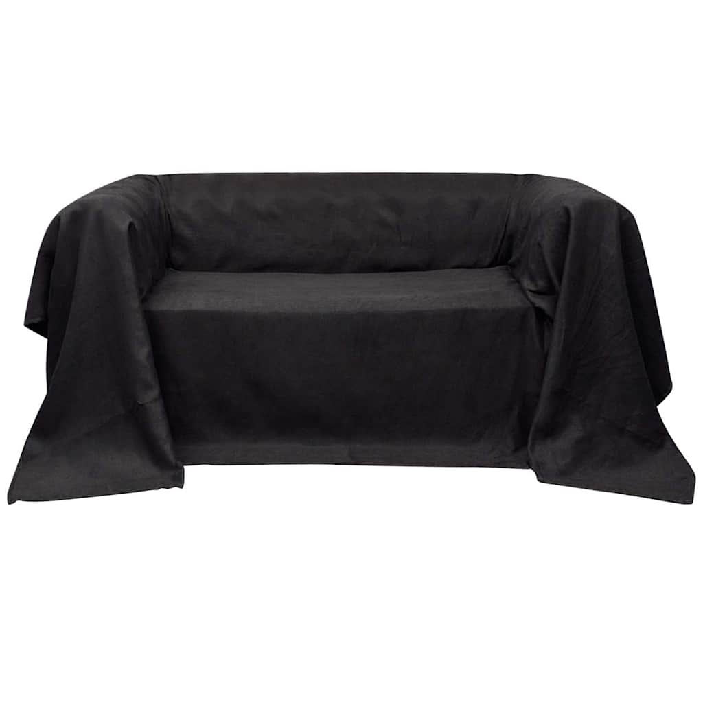 Mikrokuitu Sohvan Suojapäällinen Antrasiitti 140 x 210 cm